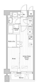 レジデンス桜新町ガーデン 213 間取り図