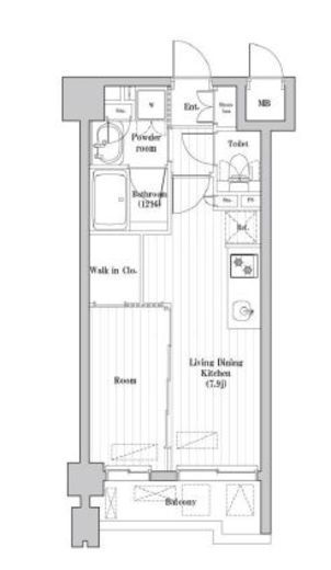 レジデンス桜新町ガーデン 311 間取り図