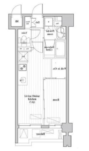 レジデンス桜新町ガーデン 312 間取り図