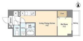 ドゥーエ町屋Ⅱ 802 間取り図