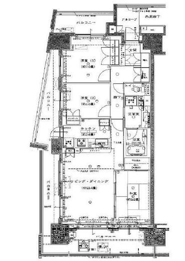 東京フロントコート 2階 間取り図