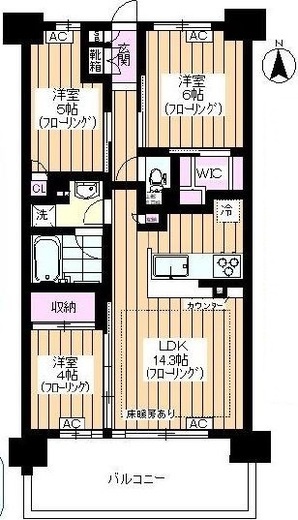 ブリリアシティ石神井公園アトラス 2階 間取り図