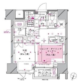 ピアース大井仙台坂 805 間取り図