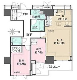 ザ・パークハウス恵比寿南 6階 間取り図