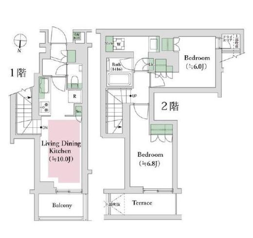 オープンレジデンス祐天寺 地下1階 間取り図
