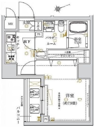 レガリス大塚 403 間取り図