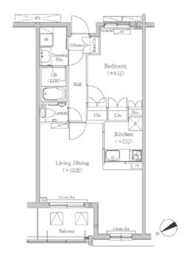 ヒューリックコート元代々木 327 間取り図