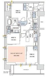 ジオ品川天王洲 5階 間取り図