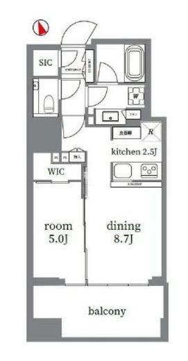 グランドヒルズ南青山 6階 間取り図