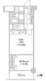 ミリアレジデンス大岡山 4階 間取り図