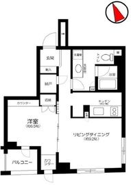 プラウドジェム市ヶ谷 1階 間取り図