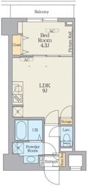 クレストコート江古田 205 間取り図