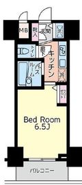 アヴァンティーク銀座2丁目参番館 8階 間取り図