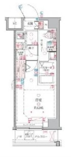 クレヴィスタ横浜綱島 4階 間取り図