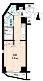 エースハイツ森下 5階 間取り図