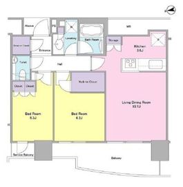 BLUE HARBOR TOWERみなとみらい (ブルーハーバータワーみなとみらい) 23階 間取り図
