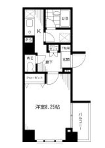プライムアーバン千代田富士見 301 間取り図