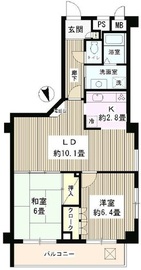 フラテ西荻窪 206 間取り図