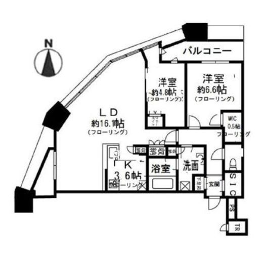 パークシティ武蔵小杉ザガーデンタワーズイースト 4階 間取り図