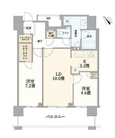 クロスエアタワー 19階 間取り図