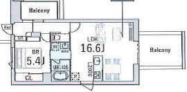 グランデュオ駒沢11 (GranDuo Komazawa11) 402 間取り図