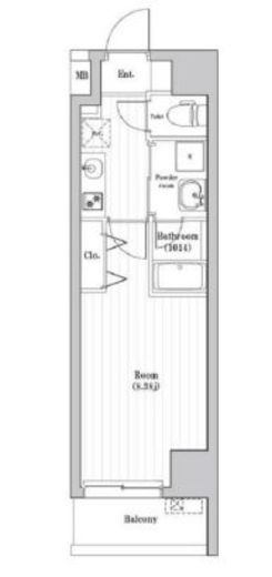 アーバンパーク三ノ輪Ⅱ 904 間取り図