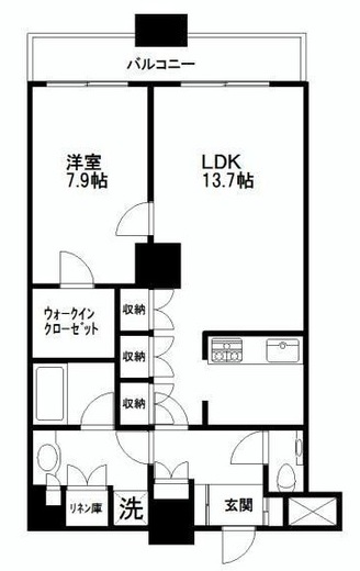 ザ・東京タワーズ シータワー 19階 間取り図
