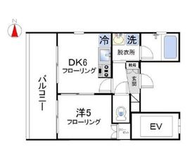 シティハウス新宿柏木 4階 間取り図