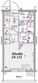 ガーラ・プレシャス川崎 8階 間取り図