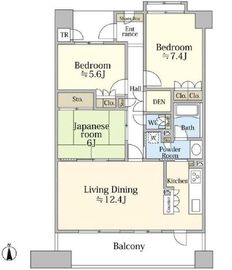 クリオレジダンス東京 6階 間取り図