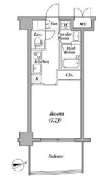 レジデンス清澄白河 208 間取り図