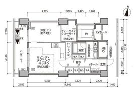 東雲キャナルコートCODAN 16-1203 間取り図