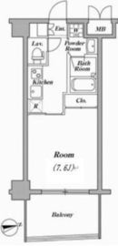 レジデンス清澄白河 308 間取り図