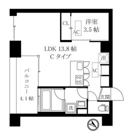 オレア日本橋浜町 303 間取り図