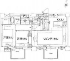 レクセル高田馬場 10階 間取り図