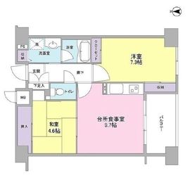 デュエット北千住セレナ 4階 間取り図