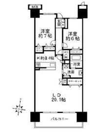 東京フロンティアシティ パーク&パークス 11階 間取り図