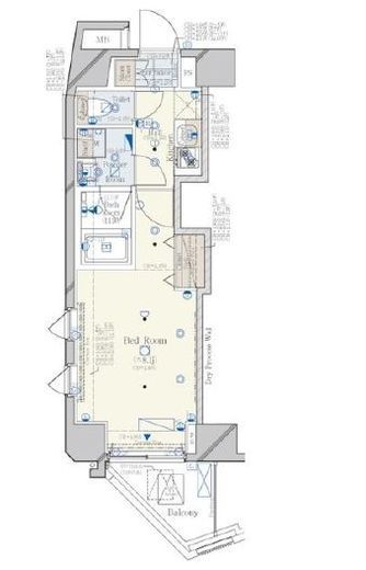コンシェリア新宿御苑 701 間取り図