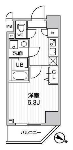 ALTERNA横濱阪東橋 (オルタナ横濱阪東橋) 908 間取り図