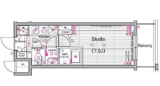グランド・ガーラ横濱山下町 6階 間取り図