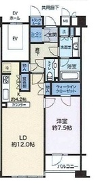 コアロード六本木フロンテ 4階 間取り図