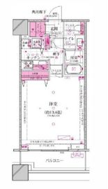 コンシェリア西新宿タワーズウエスト 19階 間取り図