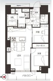 ルネッサンスタワー上野池之端 10階 間取り図