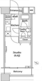 ファーストリアルタワー新宿 1411 間取り図