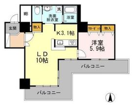 品川シーサイドビュータワー2 705 間取り図