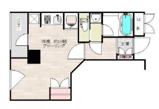 クオリア銀座 8階 間取り図
