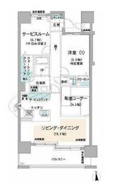 ロイヤルパークス荻窪 1101 間取り図