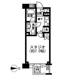 レジディア新宿イースト2 502 間取り図