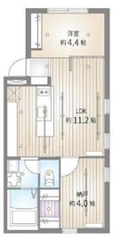 サクラスプリング清澄白河 202 間取り図