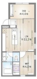 サクラスプリング清澄白河 401 間取り図